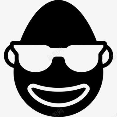 QQ表情图标酷表情4填充图标图标