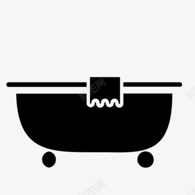 按摩浴缸浴室装饰图标图标