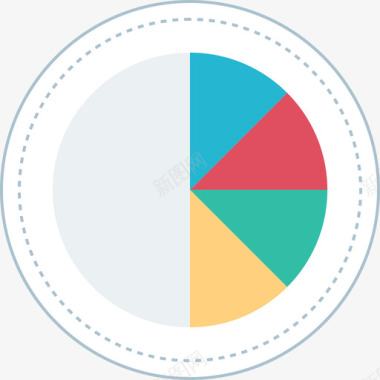平面图矢量分析图表和图表5平面图图标图标