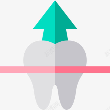 露着牙齿牙齿牙齿护理扁平图标图标