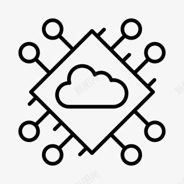 信息处理人工智能计算机科学图标图标