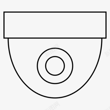 母婴用品监控摄像头面部识别网络摄像头图标图标