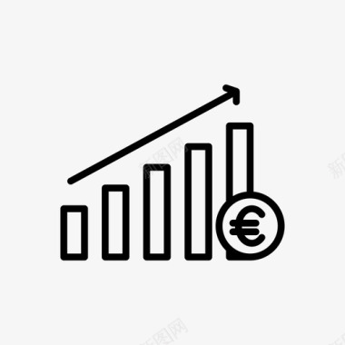 金融等距业务分析欧元金融图标图标