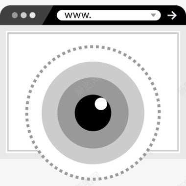 眼互联网搜索引擎优化营销2平面图标图标