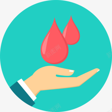 医疗帮助献血医疗33扁平图标图标