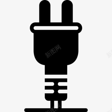 USB插头插头连接器电缆3填充图标图标