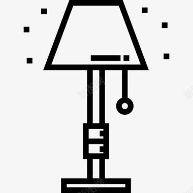 灯具灯具家用家具2线性图标图标