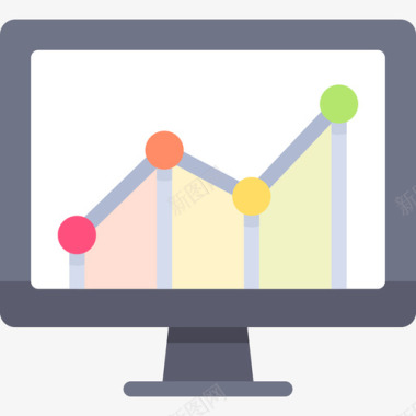 分析矢量图分析电子商务21扁平图标图标