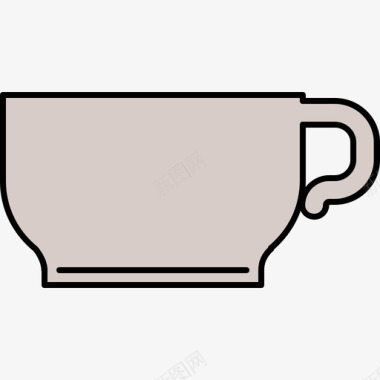 咖啡杯食品和饮料12彩色128px图标图标
