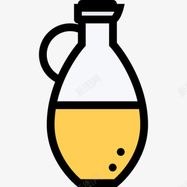 葵花籽油食品和饮料14彩色图标图标
