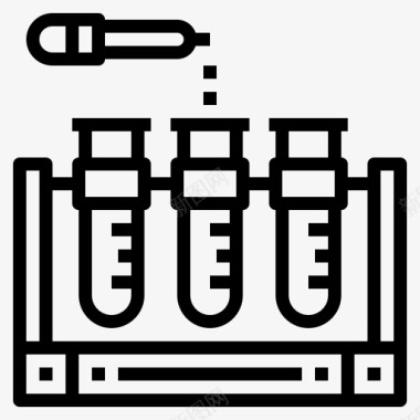 研究物质研究化学实验室图标图标