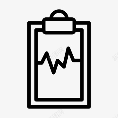 医院健康宣传栏文档剪贴板健康图标图标