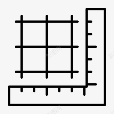 测量标尺尺子内容数学图标图标