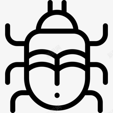 安全Bug安全23线性图标图标