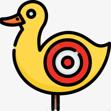 鸭肉鸭肉白皙直线色图标图标