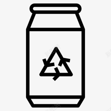 罐头铝生态图标图标