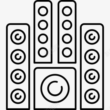 系统提示音音响系统设备20线路128px图标图标