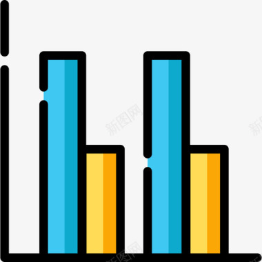 条形图图表2线颜色图标图标