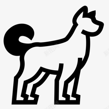 狗狗头狗图标图标