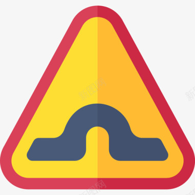 桥路交通标志平坦图标图标