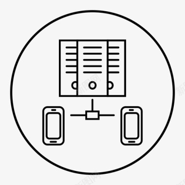 减去云服务器大数据云数据库图标图标