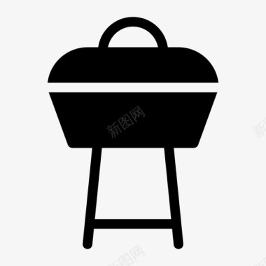厨房用具烤架烧嘴烹饪图标图标