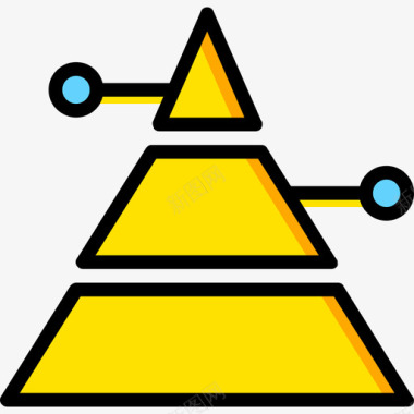 金字塔营销11黄色图标图标