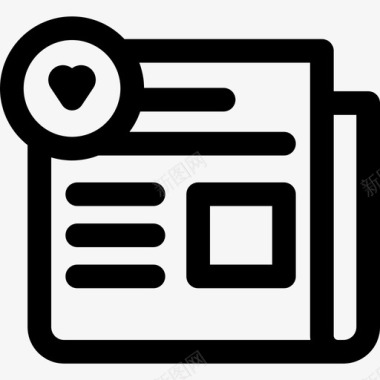 数字免扣图片报纸数字营销39线性图标图标