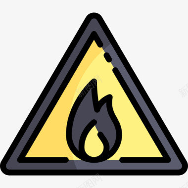 防火安全2线性颜色图标图标