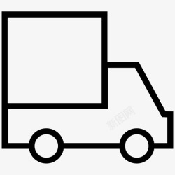 移动公司卡车搬运工货运卡车运输卡车图标高清图片