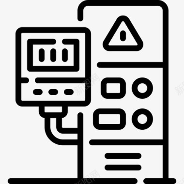 系统框控制系统制造5线性图标图标