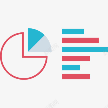 矢量平面图分析图表和图表6平面图图标图标
