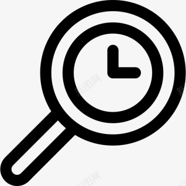5s管理搜索时间管理5线性图标图标