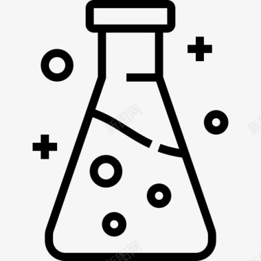 科学竞赛试管化学教育图标图标