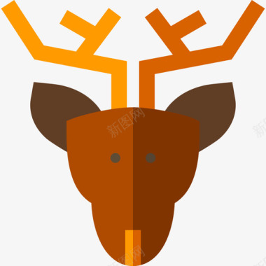 鹿鹿自然16平坦图标图标