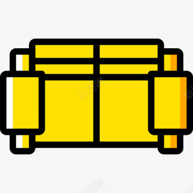 沙发5户黄色图标图标