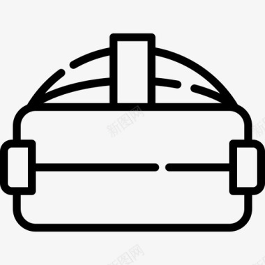 虚拟背景虚拟现实物联网2线性图标图标