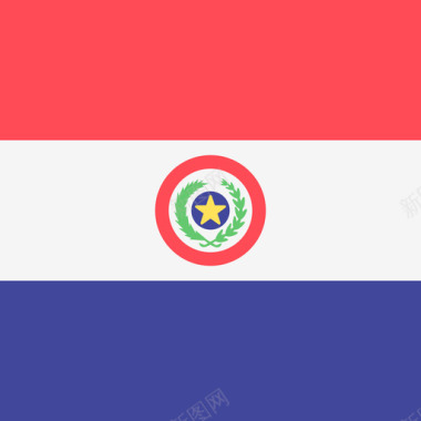 广场巴拉圭国际旗帜4广场图标图标
