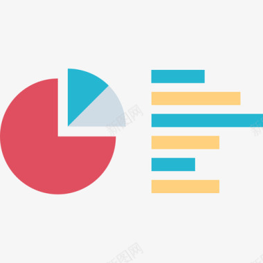 平面图矢量分析图表和图表6平面图图标图标