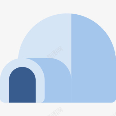 冰屋冬季元素3平房图标图标