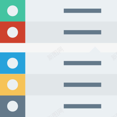 菜单网页开发界面平面图标图标