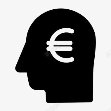 行业标志欧元头儿主意图标图标