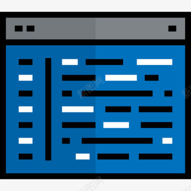 网页new图标浏览器网页8线颜色图标图标