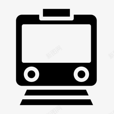 火车交通旅游图标图标