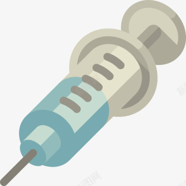 医院上墙注射器12号医院扁平图标图标