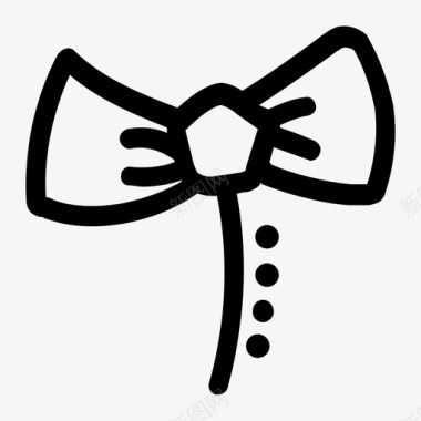蝴蝶结领结装扮图标图标