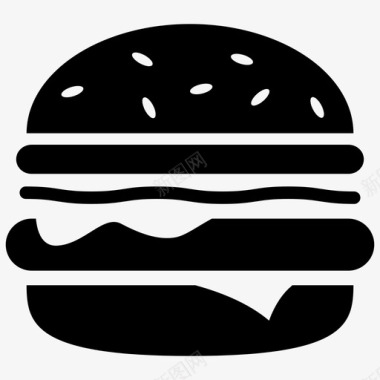 汉堡快餐三明治图标图标
