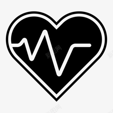 心理健康健康保健心脏图标图标