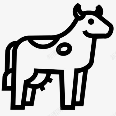 牛动物母牛图标图标