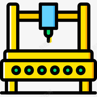 工业机器人工业8黄色图标图标